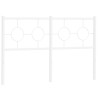 Tête de lit métal blanc 140 cm 