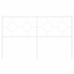 Tête de lit métal blanc 140 cm 