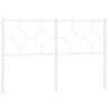 Tête de lit métal blanc 140 cm 