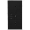 Armoire de bureau Noir 90x40x180 cm Acier 