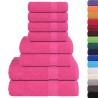 Ensemble de serviettes 8 pcs rose 360 g/m² 100% coton 