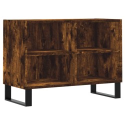 Meuble TV chêne fumé 69,5x30x50 cm bois d'ingénierie 