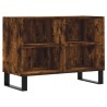 Meuble TV chêne fumé 69,5x30x50 cm bois d'ingénierie 