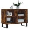 Meuble TV chêne fumé 69,5x30x50 cm bois d'ingénierie 