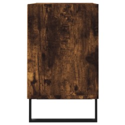 Meuble TV chêne fumé 69,5x30x50 cm bois d'ingénierie 