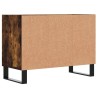 Meuble TV chêne fumé 69,5x30x50 cm bois d'ingénierie 