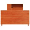 Cadre de lit sans matelas cire marron 90x200 cm bois pin massif 