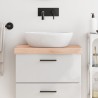Comptoir de salle de bain 60x30x(2-6) cm bois massif non traité 