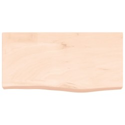 Comptoir de salle de bain 60x30x(2-6) cm bois massif non traité 