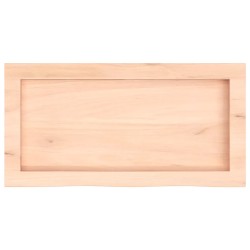 Comptoir de salle de bain 60x30x(2-6) cm bois massif non traité 