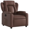Fauteuil inclinable Marron Similicuir 