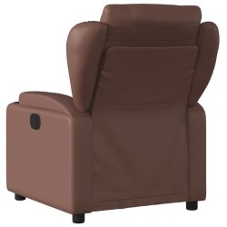 Fauteuil inclinable Marron Similicuir 