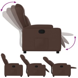 Fauteuil inclinable Marron Similicuir 