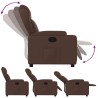 Fauteuil inclinable Marron Similicuir 