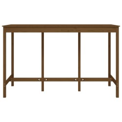 Table de bar Marron miel 180x80x110 cm Bois massif de pin 