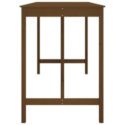 Table de bar Marron miel 180x80x110 cm Bois massif de pin 