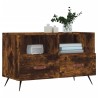 Meuble TV Chêne fumé 80x36x50 cm Bois d'ingénierie 