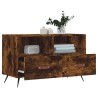 Meuble TV Chêne fumé 80x36x50 cm Bois d'ingénierie 