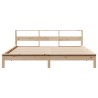 Cadre de lit sans matelas 200x200 cm bois massif de pin 