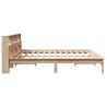Cadre de lit sans matelas 200x200 cm bois massif de pin 
