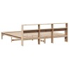 Cadre de lit sans matelas 200x200 cm bois massif de pin 
