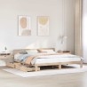 Cadre de lit sans matelas 200x200 cm bois massif de pin 