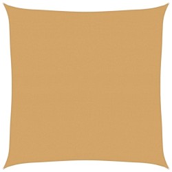 Voile d'ombrage 160 g/m² carré sable 5x5 m PEHD 