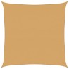 Voile d'ombrage 160 g/m² carré sable 5x5 m PEHD 