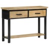 Table console 110x30x75 cm bois de manguier massif brut 