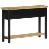 Table console 110x30x75 cm bois de manguier massif brut 