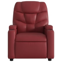 Fauteuil de massage inclinable Rouge bordeaux Similicuir 