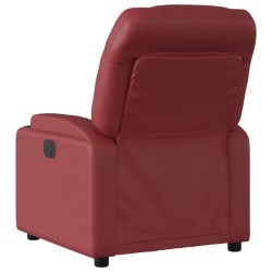 Fauteuil de massage inclinable Rouge bordeaux Similicuir 