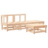 Salon de jardin 4 pcs bois massif de pin 