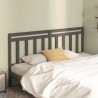 Tête de lit Gris 186x4x100 cm Bois massif de pin 