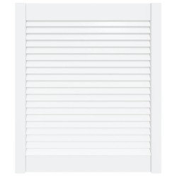 Porte d'armoire à persiennes blanc 69x59,4cm bois de pin massif 