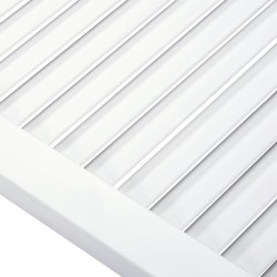 Porte d'armoire à persiennes blanc 69x59,4cm bois de pin massif 