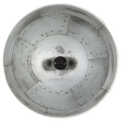 Lampe suspendue industrielle vintage 25 W Argenté Rond 31cm E27 