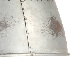 Lampe suspendue industrielle vintage 25 W Argenté Rond 31cm E27 