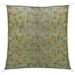 Filet de camouflage avec sac de rangement 5x5 m Vert 