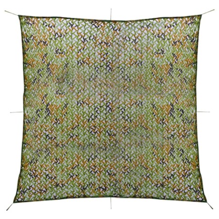 Filet de camouflage avec sac de rangement 5x5 m Vert 