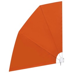 Auvent latéral pliable de balcon Terre cuite 210 x 210 cm  