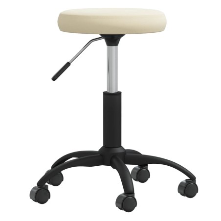 Chaise de salle à manger Crème Velours 