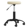 Chaise de salle à manger Crème Velours 