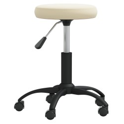 Chaise de salle à manger Crème Velours 
