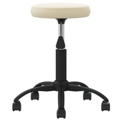 Chaise de salle à manger Crème Velours 