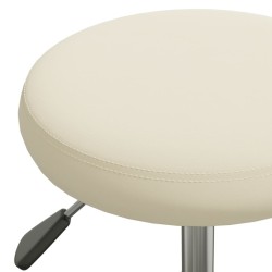 Chaise de salle à manger Crème Velours 