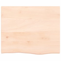 Dessus de table 60x50x2 cm bois de chêne massif non traité 