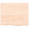 Dessus de table 60x50x2 cm bois de chêne massif non traité 