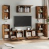 Ensemble de meubles TV 7 pcs Chêne fumé Bois d'ingénierie 