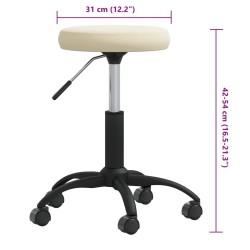 Tabouret de massage Velours Crème 